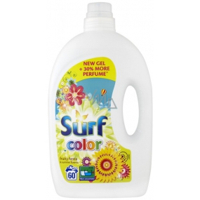 Surf Color Fruity Fiesta & Summer Flowers gél na pranie farebnej bielizne 60 dávok 3 l