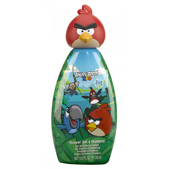 Angry Birds Red Bird Rio sprchový gél a šampón na vlasy pre deti 300 ml