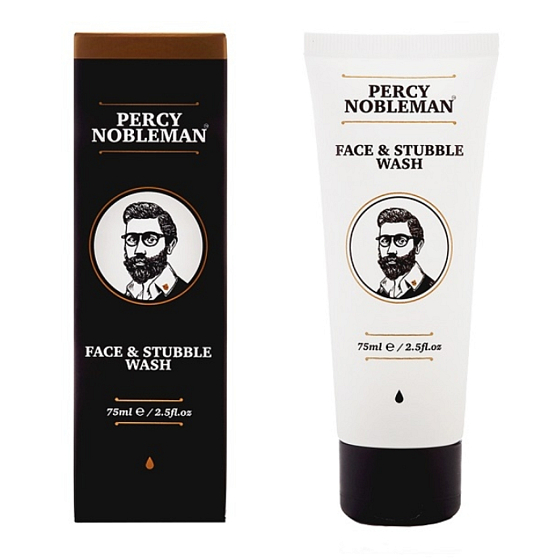 Percy Nobleman Čistiaci gél na tvár a fúzy z kokosových orechov as glycerínom 75 ml