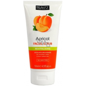 Beauty Formulas Revitalising Apricot - Marhuľa tvárový peeling pre všetky typy pleti 150 ml