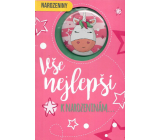 Nekupto Blahoželanie k narodeninám Jednorožec 115 x 170 mm 3534 K