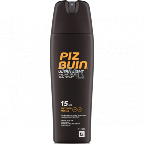 Piz Buin Ultra Light SPF15 ultra ľahký hydratačný fluid na opaľovanie 200 ml sprej