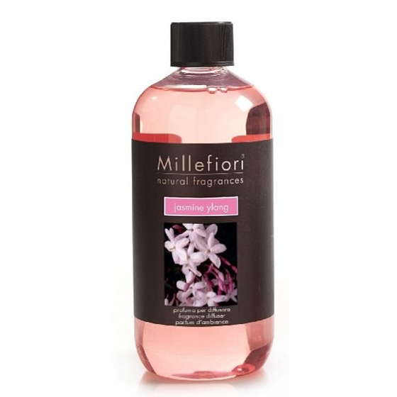 Millefiori Milano Natural Jasmine Ylang - Jazmín a Ylang Náplň pre difuzér pre vonná steblá 500 ml