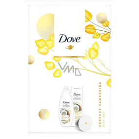 Dove Nourishing Secrets Ošetrujúci Rituál Kokos sprchový gél 250 ml + telové mlieko 250 ml + zrkadlo, kozmetická sada