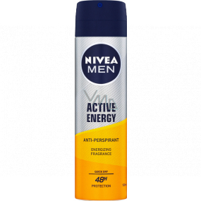 Nivea Men Active Energy antiperspirant deodorant sprej pre mužov 150 ml