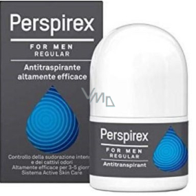 Perspirex Regular guľôčkový antiperspirant roll-on pre mužov 3-5 dní účinok 20 ml