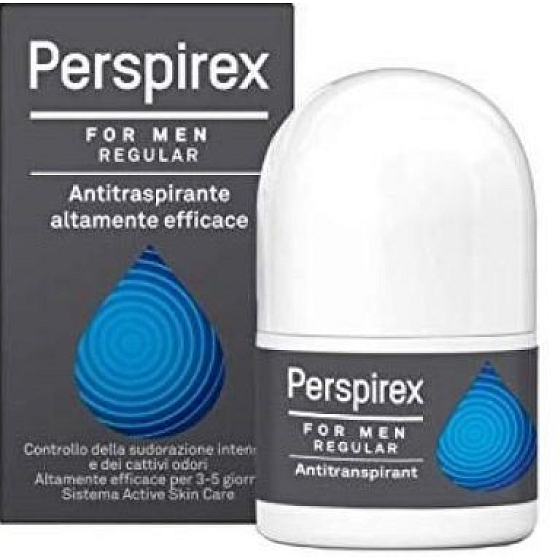 Perspirex Regular guľôčkový antiperspirant roll-on pre mužov 3-5 dní účinok 20 ml