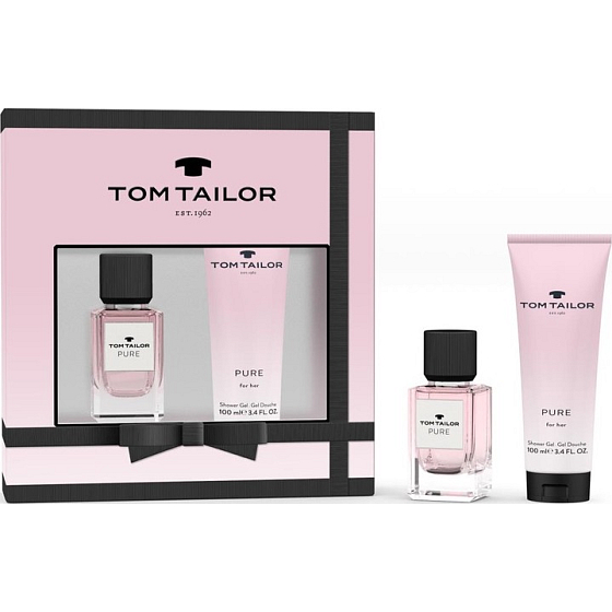 Tom Tailor Pure for Her toaletná voda pre ženy 30 ml + sprchový gél 100 ml, darčeková sada pre ženy
