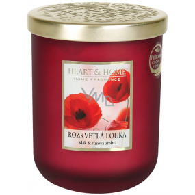 Heart & Home Sviečka s vôňou kvitnúcej lúky veľká horí až 75 hodín 320 g