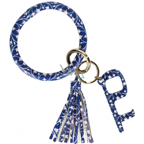 Albi Koženkový prívesok na kľúče 2v1 modrý 1 kus