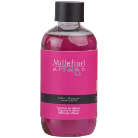 Millefiori Milano Natural Rebarbora & Pepper - Rebarbora & Pepper Náplň do difuzéra pre vonné stonky 250 ml