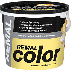 REMAL Color maliarska farba na stenu 650 Banán, 5 + 1 kg