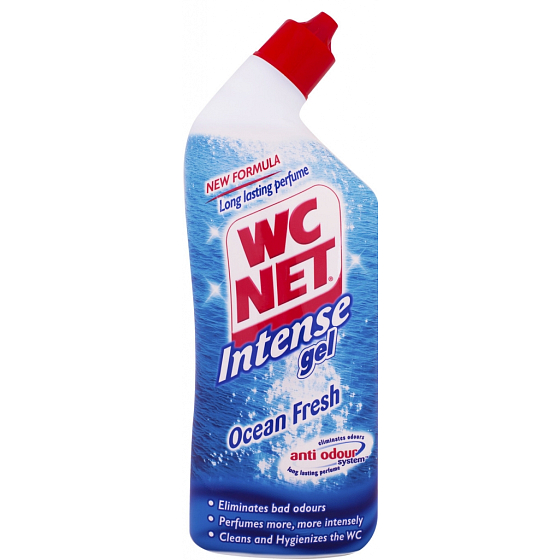 Wc Net Bleach gél Ocean Fresh gélový čistič wc a kúpeľne 750 ml