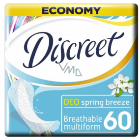 Discreet Deo Spring Breeze slipové intímne vložky pre každodenné použitie 60 kusov