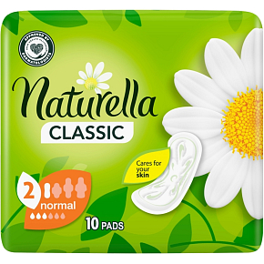 Naturella dámske vložky Classic Normal, 10 ks