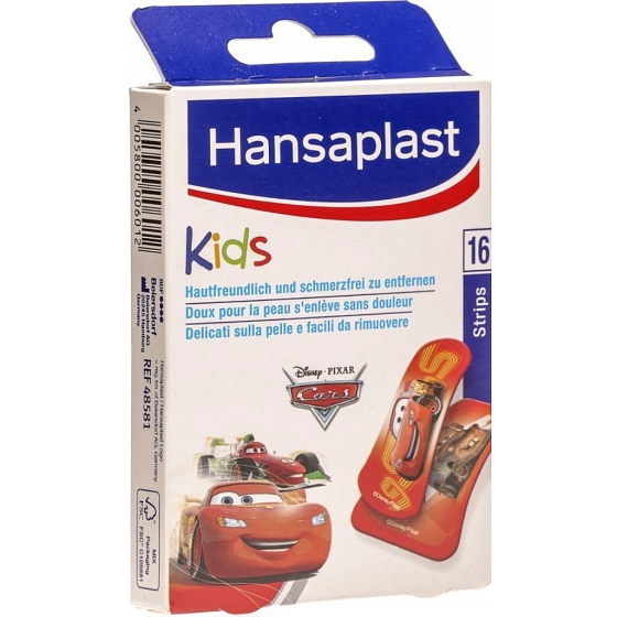 Hansaplast Disney Cars náplasti s detským motívom 16 kusov
