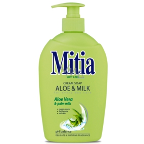 Mitia Soft Care Aloe & Milk tekuté mydlo dávkovač 1 l