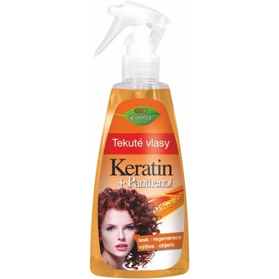 Bione Cosmetics Panthenol & Keratín tekuté vlasy 260 ml