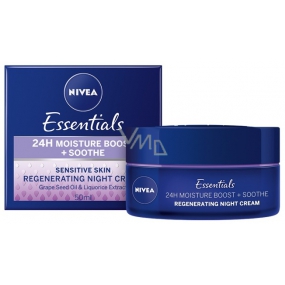 Nivea Essentials upokojujúci nočný krém pre citlivú pleť 50 ml