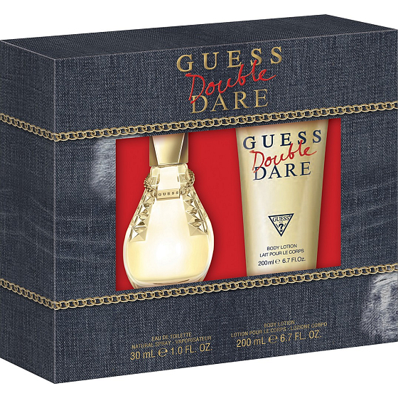 Guess Dare Double toaletná voda pre ženy 30 ml + telové mlieko 200 ml, darčeková sada