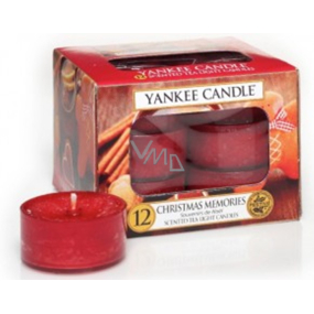 Yankee Candle Christmas Memories - Vianočné spomienky vonná čajová sviečka 12 x 9,8 g