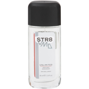 Str8 Unlimited parfumovaný deodorant sklo pre mužov 85 ml