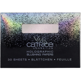 Catrice Dazzle Bomb papierová tvárenka Holographic C01 Champagne Shower 30 kusov