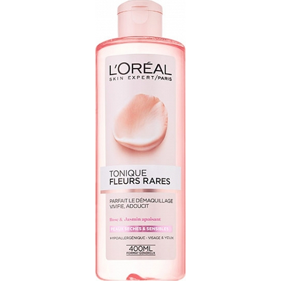 Loreal Paris Fleurs Rares Tonique Fraicheur pleťová voda s výťažkami vzácnych kvetov pre suchú a citlivú pleť 400 ml