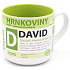 Nekupto Hrnkoviny Hrnček s menom David 0,4 litra