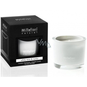 Millefiori Milano Natural White Mint & Tonka - Biela mäta a Tonkové bôby Vonná sviečka horí až 60 hodín 180 g