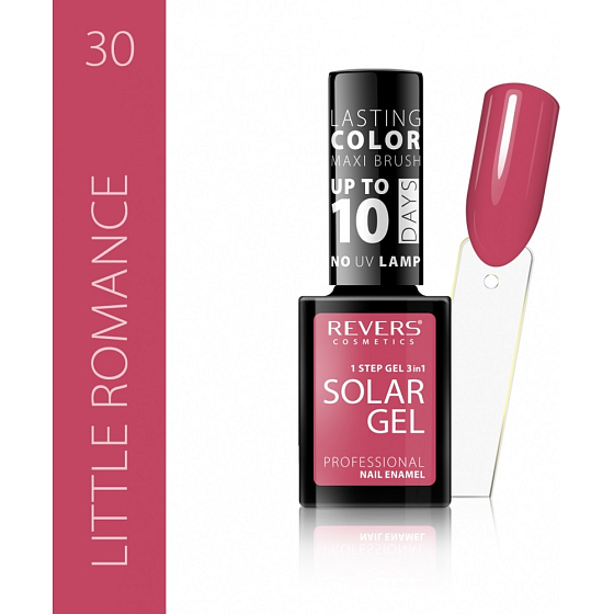 Revers Solar Gel gélový lak na nechty 30 Little Romance 12 ml