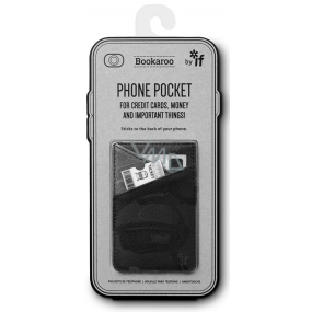 If Bookaroo Phone Pocket Puzdro - vrecko na telefón na doklady čierna 195 x 95 x 18 mm