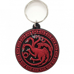 Epee Merch Hra o Tróny Game of Thrones - Targaryen Kľúčenka gumová 4,5 cm