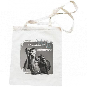 Bohemia Gifts Plátená taška s potlačou Pomôžem ti s nákupom 42 x 38 cm