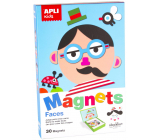 Apli Edukačná hra s magnetmi - Tváre 30 magnetov vek 3+