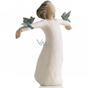 Willow Tree - Anjel radosť - Voľnosť ku spevu, smiechu a tancu Figúrka anjela Willow Tree, výška 13,5 cm