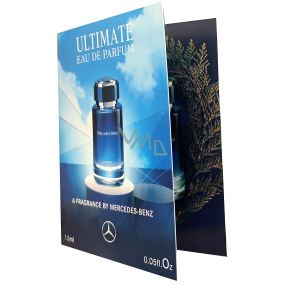 Mercedes-Benz For Men Ultimate parfumovaná voda pre mužov 1,5 ml s rozprašovačom, fľaštička