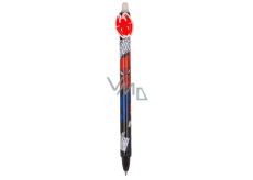 Colorino Pogumované pero Spiderman červený pavúk, modrá náplň 0,5 mm
