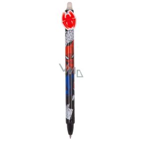 Colorino Pogumované pero Spiderman červený pavúk, modrá náplň 0,5 mm
