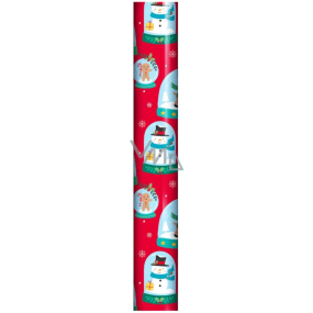 North Pole Cute Balicí vánoční papír barevný 7 m x 70 cm Červenomodrý sněžítko