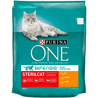 Purina One Sterilcat granule pre mačky s kuracím a pšenicou, 800 g