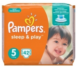 Pampers Sleep & Play 5 Junior 11 - 18 kg plienkové nohavičky 42 kusov