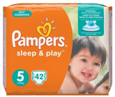 Pampers Sleep & Play 5 Junior 11 - 18 kg plienkové nohavičky 42 kusov