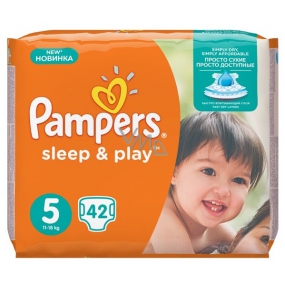 Pampers Sleep & Play 5 Junior 11 - 18 kg plienkové nohavičky 42 kusov