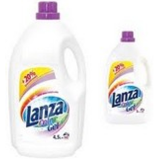 Lanza Color gél tekutý prací prostriedok na farebnú bielizeň 4,5 l + 2,25 l