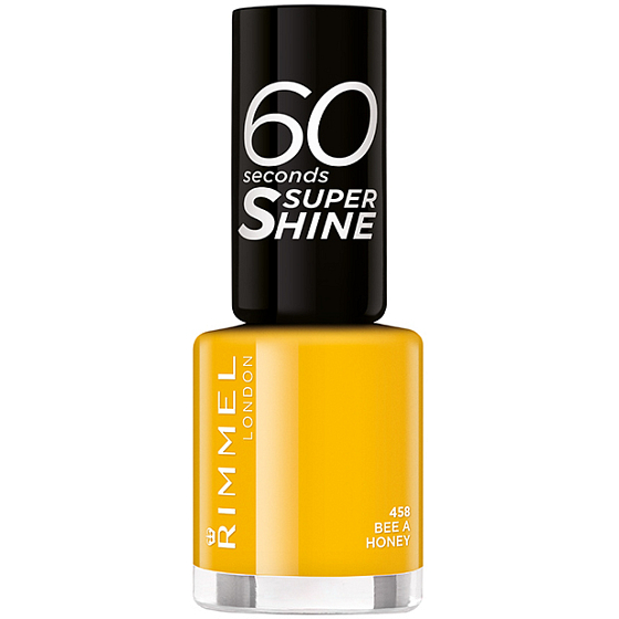 Rimmel London 60 sekund Super Shine Nail Polish lak na nechty 458 Bee a Honey 8 ml