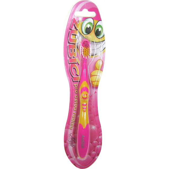 Nekupto Zubíci zubná kefka pre deti s nápisom Anjelik mäkký 1 kus