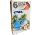 Čajové sviečky s vôňou exotiky 6 kusov