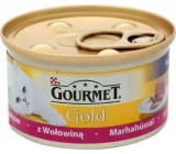 Gourmet Gold Cat Hovädzie jemná konzerva pre dospelé mačky 85 g