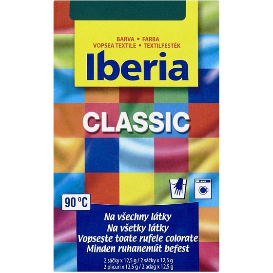 Iberia Classic Farba na textil tmavo zelená 2 x 12,5 g